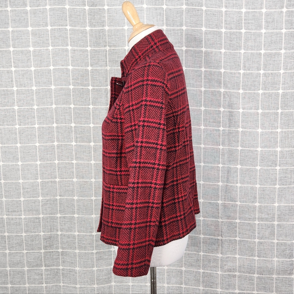 Talbots Red Plaid Jacket - Picture 2 of 5
